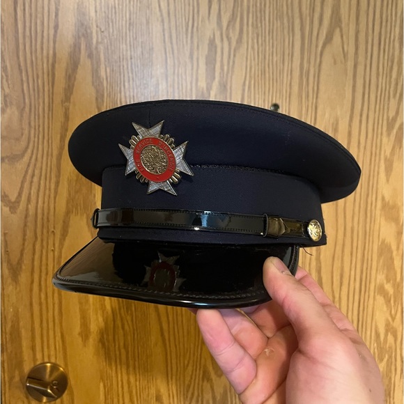 Canadian Firefighter Peaked Dress Cap (7 5/8) - Picture 2 of 3